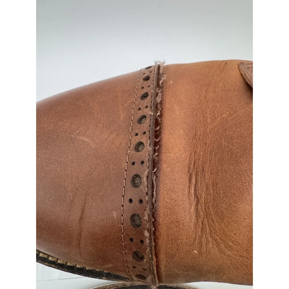 Warfield & Grand Leather Cap Toe Mens‎ Boots Size 10 Kenton Brown 155073 *READ*